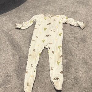 Kyte BABY Cream Texas Print Footie